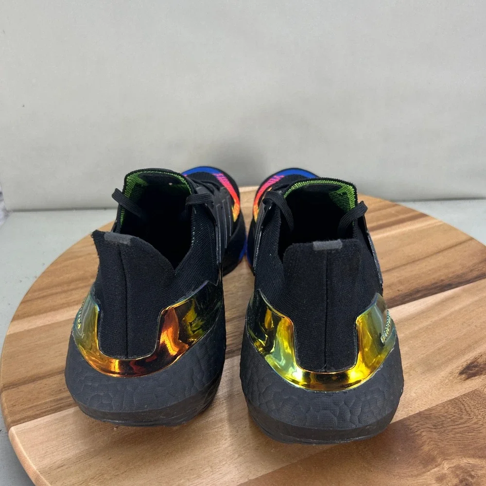 Adidas Ultraboost 21 Mens Running Shoes Black Multi Color Parley Cushion Comfort